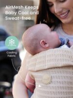 GROWNSY Baby Carrier Newborn to Toddler (7-44lbs), Ergonomic & Cozy Wraps Carrier - Image 3