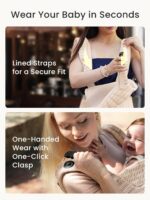 GROWNSY Baby Carrier Newborn to Toddler (7-44lbs), Ergonomic & Cozy Wraps Carrier - Image 4