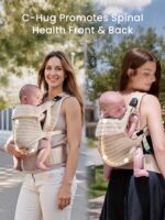 GROWNSY Baby Carrier Newborn to Toddler (7-44lbs), Ergonomic & Cozy Wraps Carrier - Image 5