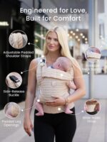 GROWNSY Baby Carrier Newborn to Toddler (7-44lbs), Ergonomic & Cozy Wraps Carrier - Image 8