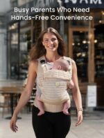 GROWNSY Baby Carrier Newborn to Toddler (7-44lbs), Ergonomic & Cozy Wraps Carrier - Image 9