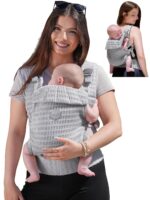 GROWNSY Baby Carrier Newborn to Toddler (7-44lbs), Ergonomic & Cozy Wraps Carrier - Image 13